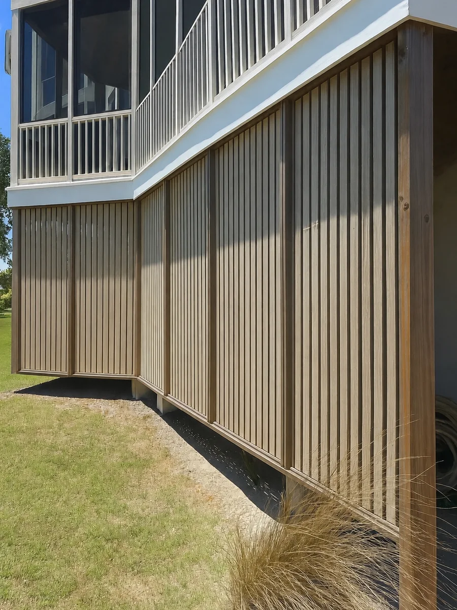 Exterior remodeling detail after construction work